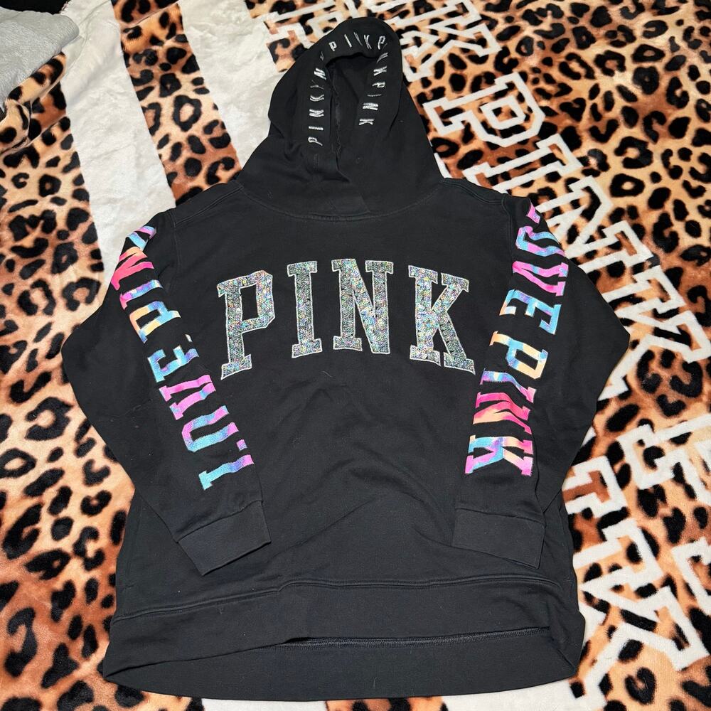 VS Pink bling rainbow hoodie
